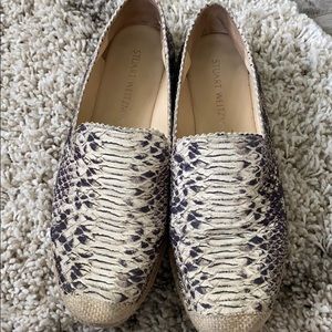 Stuart Weitzman Snake Skin Biarritz Espadrille